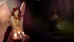 Angels woman redheads Axes