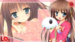 Angle kimono blush long hair Japanese clothes Hikarino Eri