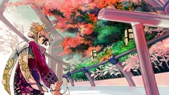 Animal ears foxes Japanese clothes