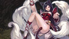 Animal ears League of Legends ahri riot games fox girls