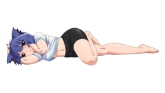 Animal ears lying down