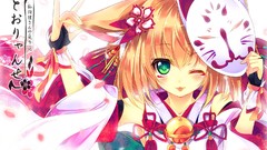 Animal ears miko kitsunemimi