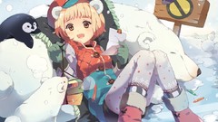 Animal ears orange eyes