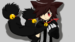 Animal ears red eyes