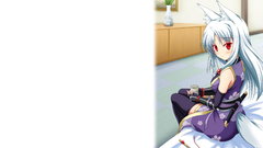 Animal ears red eyes