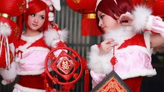 Animal ears redheads cosplay