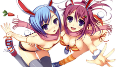 Animal ears striped legwear