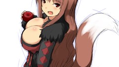 Animal ears tails cleavage Maoyuu Maou Yuusha Maou (Maoyuu)