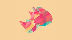 Animals abstract rhinoceros digital art vectors justin maller