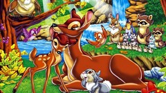 Animals Bambi cartoons widescreen drawings Disney Company