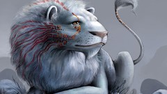 Animals blood Lions creatures fantasy art