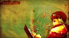 Animals Butterflies Birds Pencils Parrots Profile notebook red 