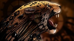 Animals cats abstract Tigers digital art