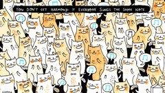 Animals cats crowd Typography singing artwork Quotes musical 
