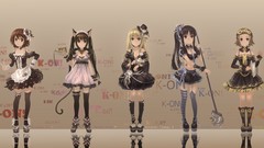 Animals cats dress tie blondes tattoos skirts long hair anime 