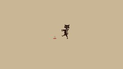 Animals cats food meat funny zombies minimalistic