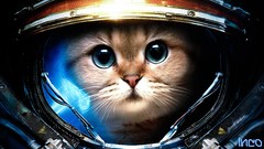 Animals cats helmets starcraft Photo manipulation video games 