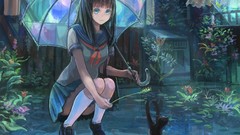 Animals cats Plants Umbrellas socks schoolgirls curtains skirts 