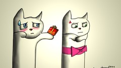 Animals cats presents artwork