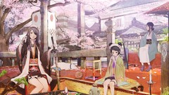 Animals cats weapons food Katana socks red eyes kimono blush 