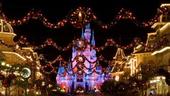 Animals Christmas Castles Disneyland