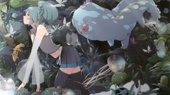 Animals creatures hatsune miku vocaloid forests fantasy art 