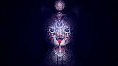 Animals dark cats abstract creatures artwork fantasy art Matei 