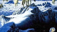 Animals fantasy art Wolves