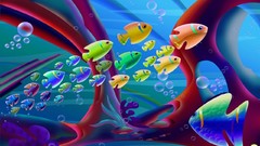 Animals fish artwork vectors