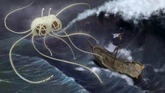 Animals flying spaghetti monster