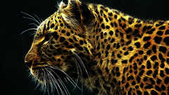 Animals Fractalius Leopards whiskers