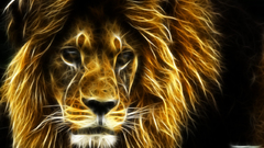 Animals Fractalius Lions