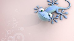 Animals funny lizards 3D