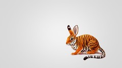 Animals funny Tigers Bunnies artwork