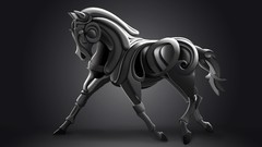Animals Horses surreal sculptures