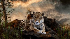 Animals jaguar Leopards