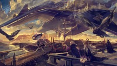 Animals lights Birds hats anime girls brooms Owls original 