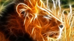 Animals Lions Fractalius