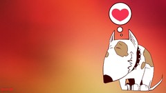 Animals love Hearts cartoons