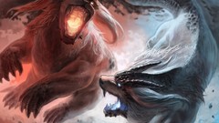 Animals Monsters battles glowing eyes