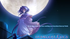 Animals night Stars moon cats dress long hair anime girls 