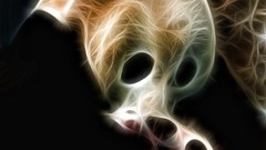 Animals panda bears Fractalius