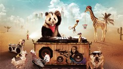 Animals party artwork