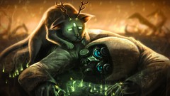 Animals sadness lying down gas masks artwork romantically 