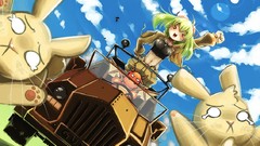 Animals Shorts blush short hair vocaloid green hair