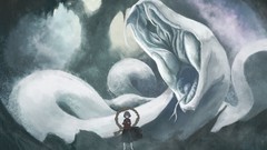 Animals snakes fangs goddess Ropes skirts anime girls short 