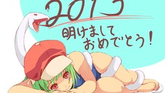 Animals snakes hats red eyes blush barefoot anime girls short 