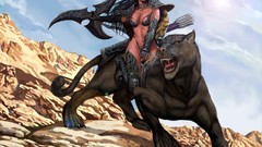 Animals Warriors hunter artwork
