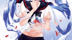 Animals water fish goldfish navel Ribbons water drops 