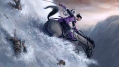 Animals water woman game Horses Swords falling video drowning 